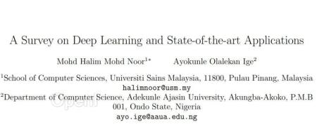 深度学习及其最新应用综述
