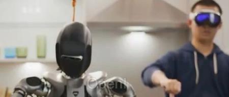 用苹果Vision Pro隔空操控机器人，英伟达：「人机合一」也不难嘛