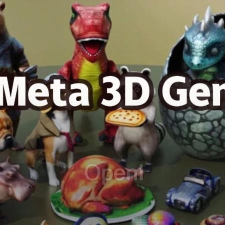 60秒直出3D内容,纹理逼真!Meta最新3D Gen模型实现60倍速生成