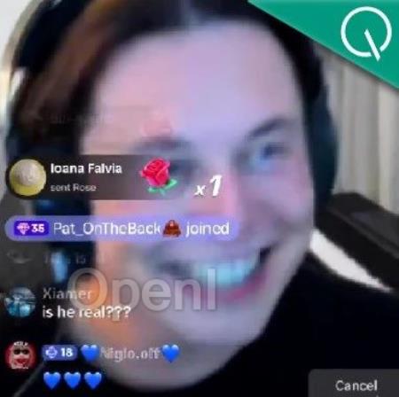 就离谱！AI马斯克深夜直播，引万人在线围观打赏