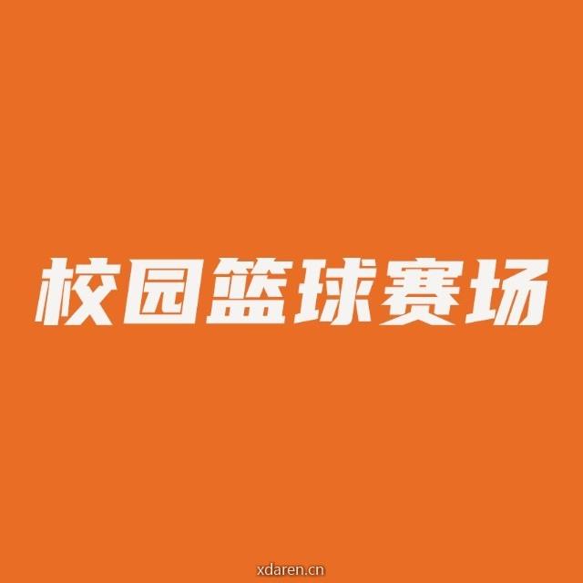 校园篮球赛场