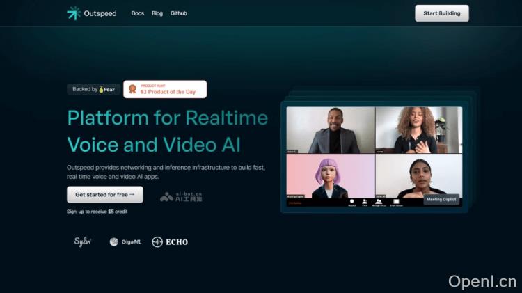 Outspeed:构建实时语音和视频AI应用的支持平台