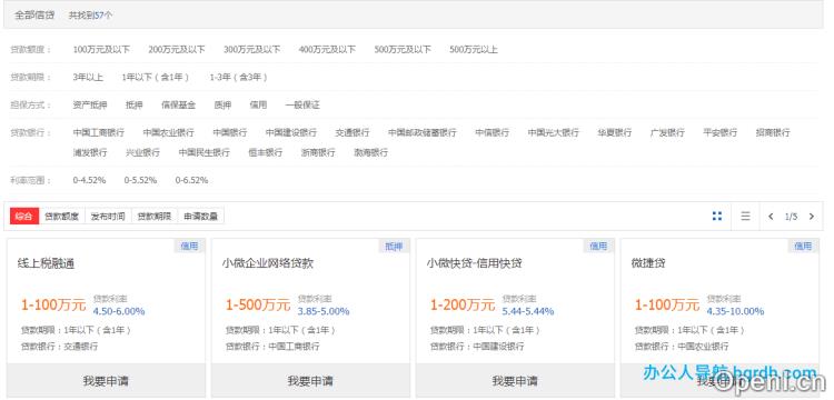小微信贷服务导航插图