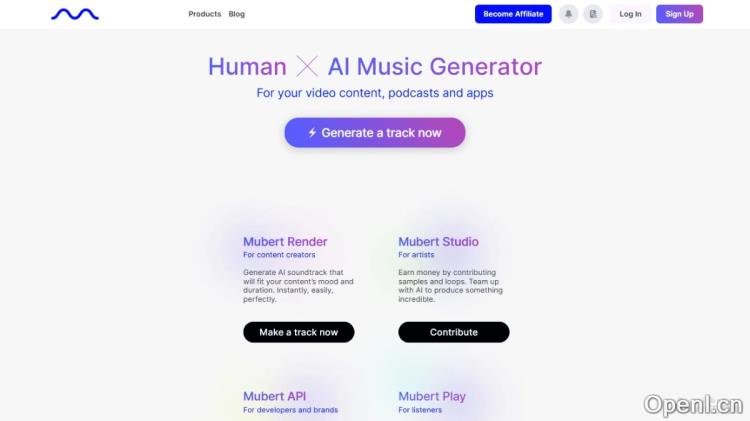 Mubert:个性化音乐生成平台:AI助力打造专属旋律