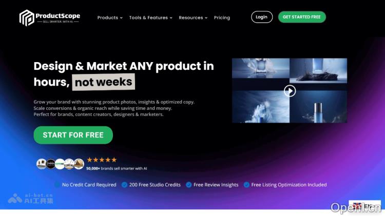 ProductScope:提升销量的AI驱动产品摄影与亚马逊列表优化解决方案