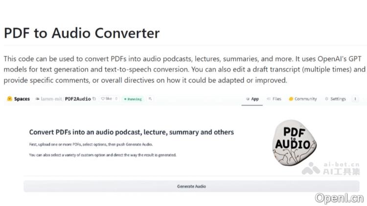 PDF2Audio