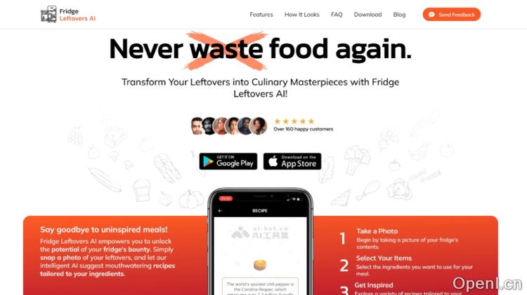 Fridge Leftovers AI:智能食材识别与个性化食谱推荐的创新烹饪助手