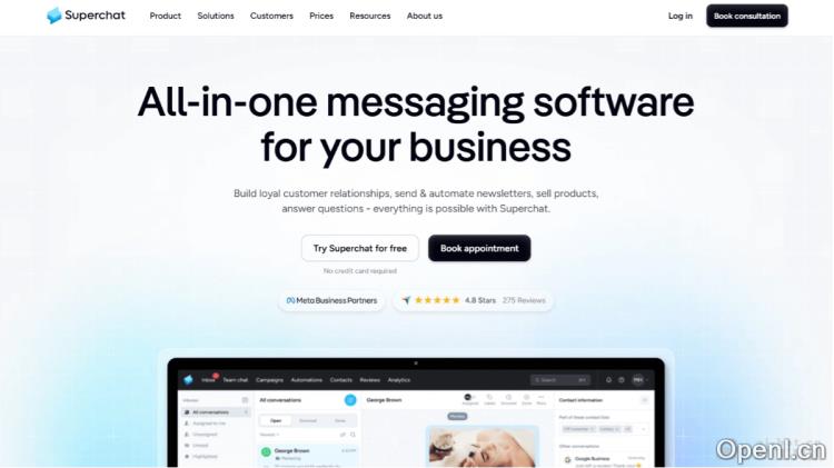 集成多种社交媒体和通讯渠道的 AI 自动化客户管理工具