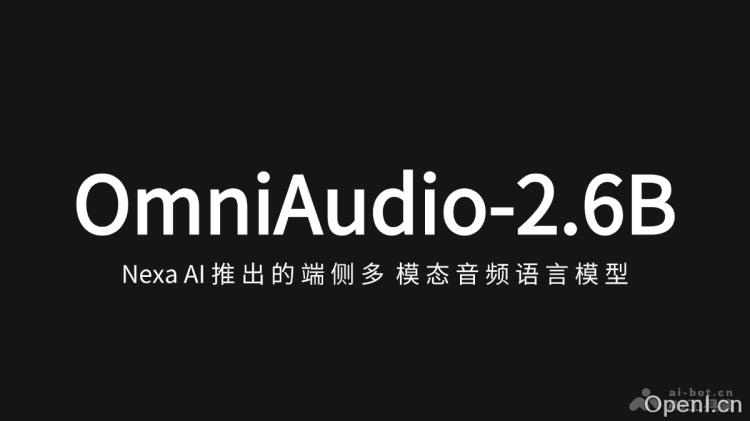 OmniAudio-2.6B