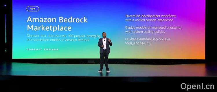 昨夜，亚马逊云科技发布大模型工厂，全球上百个顶级模型API调用