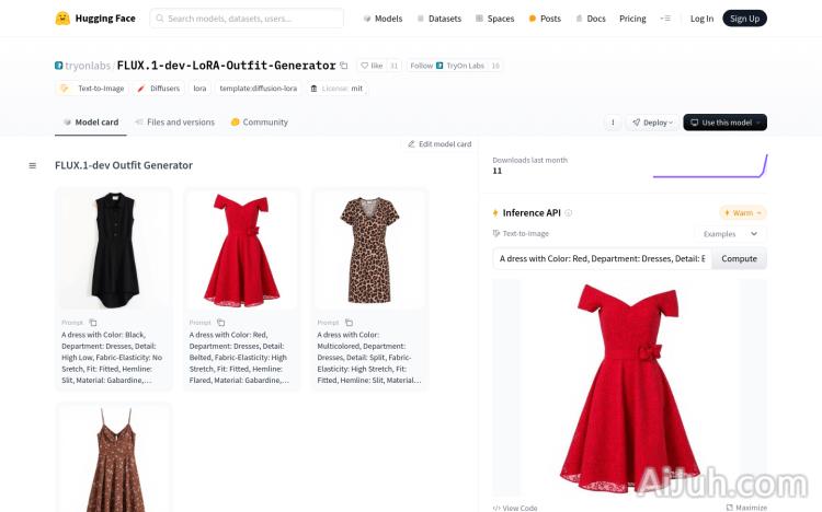 FLUX.1-dev LoRA Outfit Generator