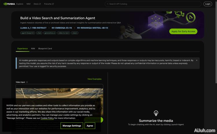 NVIDIA Video Search and Summarization