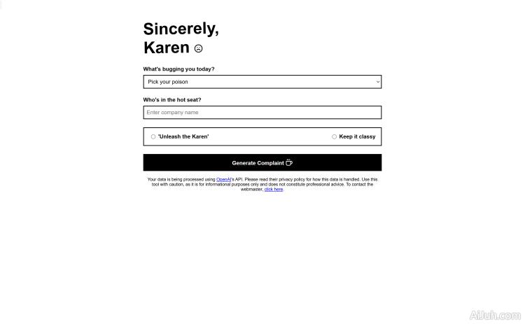 Sincerely Karen