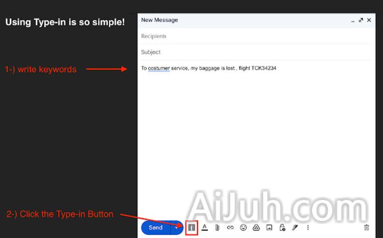 Type-in | ChatGPT email assistant | GPT-3
