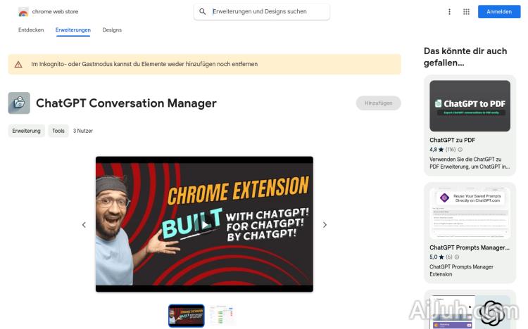 ChatGPT Conversation Manager