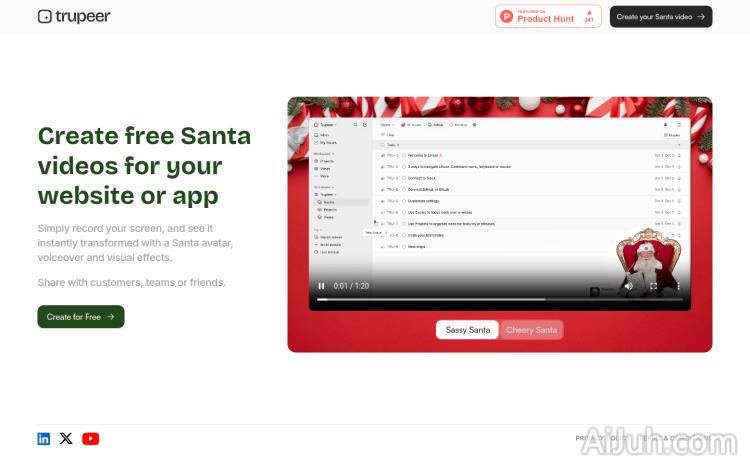 SaaS-y Santa by Trupeer.ai