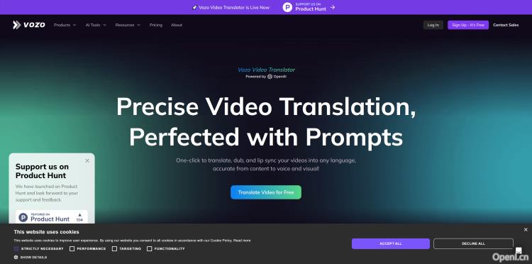 Vozo Video Translator