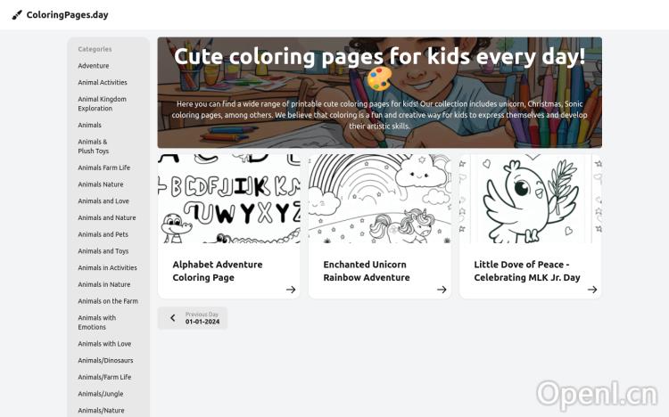 Coloring Pages Every Day