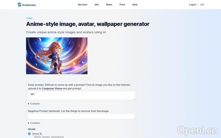 Anime image maker | Problembo