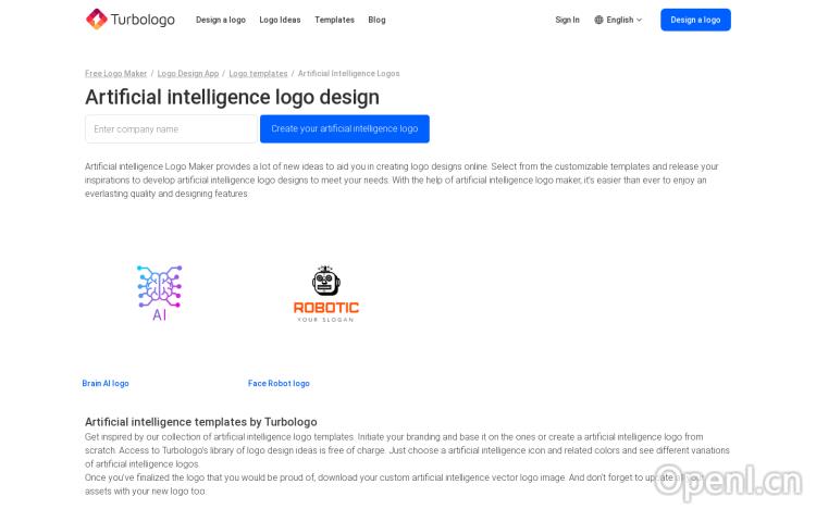 Artificial Intelligence Logo Maker