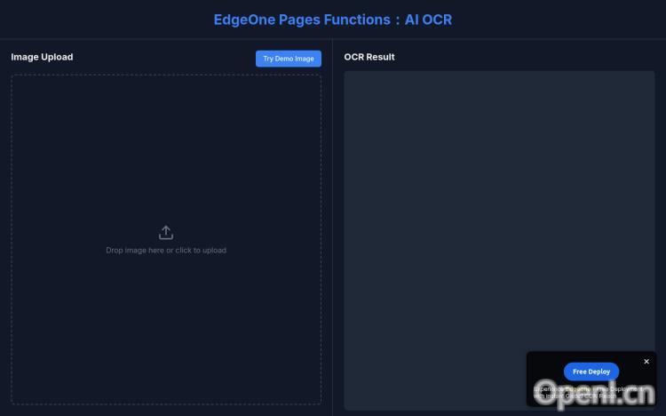 EdgeOne Pages Functions AI OCR