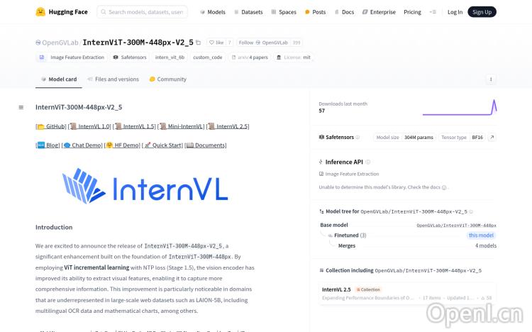 InternViT-300M-448px-V2_5