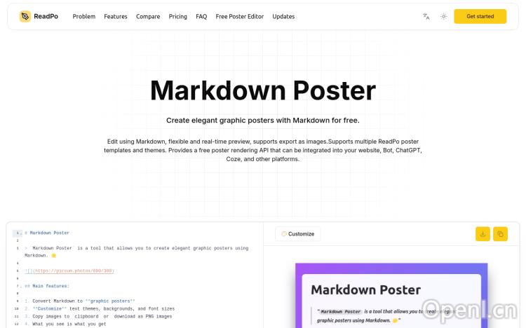 Markdown Poster