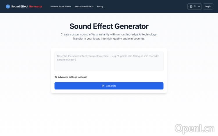 Sound Effect Generator