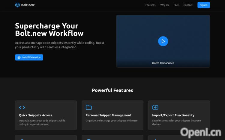 Bolt.new Chrome Extension
