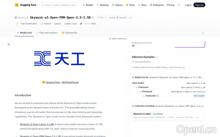 Skywork-o1-Open-PRM-Qwen-2.5-1.5B