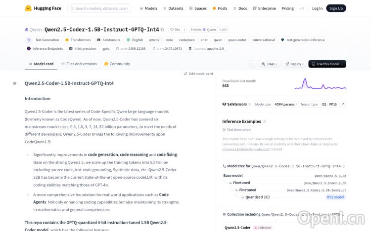 Qwen2.5-Coder-1.5B-Instruct-GPTQ-Int4