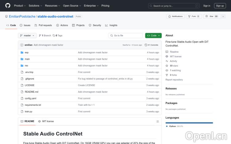 Stable Audio ControlNet