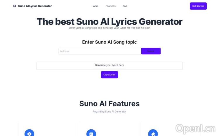 The best Suno AI Lyrics Generator