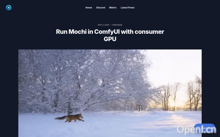 Mochi in ComfyUI