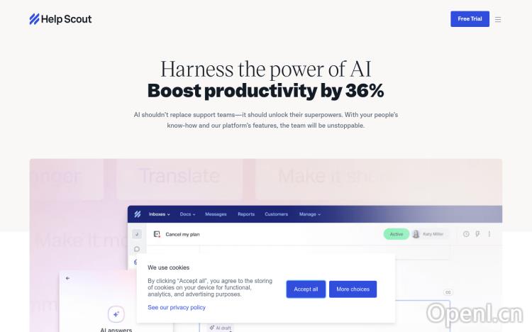AI drafts by Help Scout