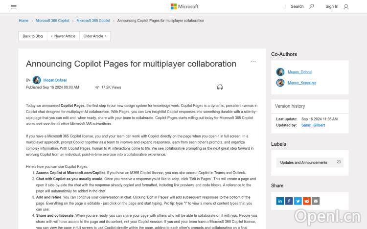 Copilot Pages