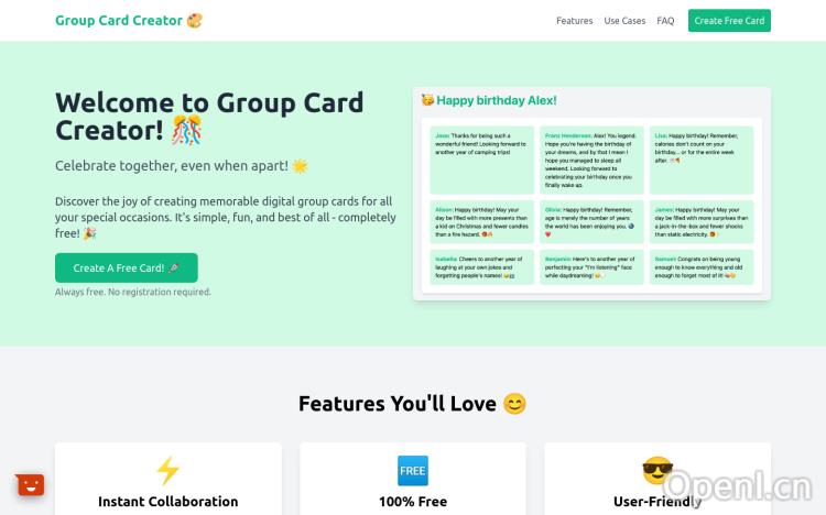 Group Card Creator