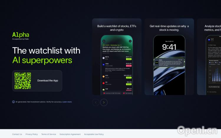 Alpha app