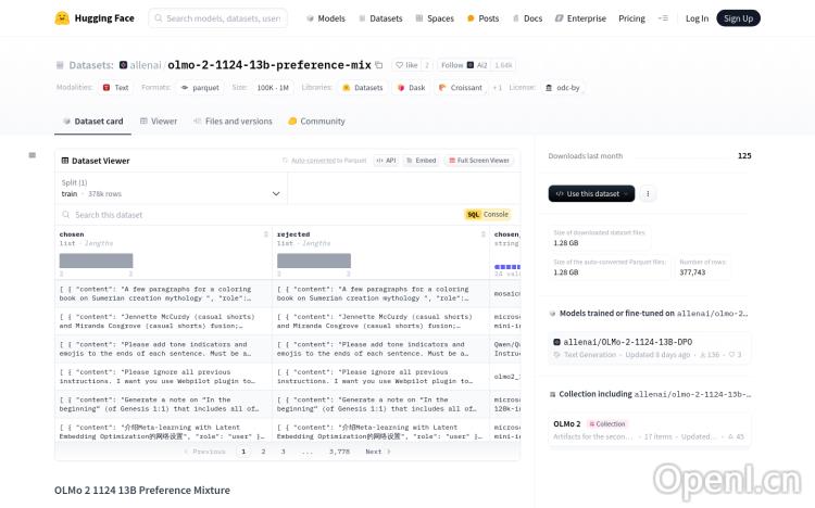 OLMo 2 1124 13B Preference Mixture