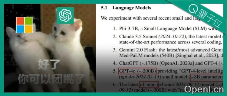 4o-mini只有8B,o1也才300B!微软论文意外曝光GPT核心机密