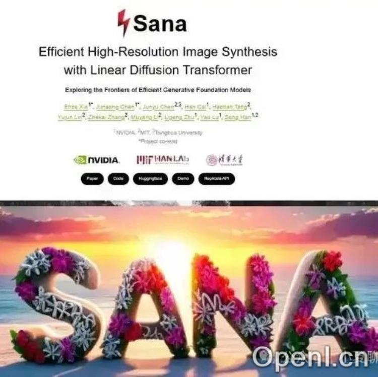 NVIDIA开源Sana:轻量级图像生成模型,16GB显卡畅玩4K