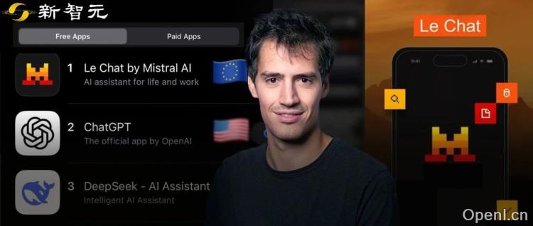 马克龙豪掷1090亿开欧洲「星际之门」，Mistral狂飙登顶法国APP榜首！