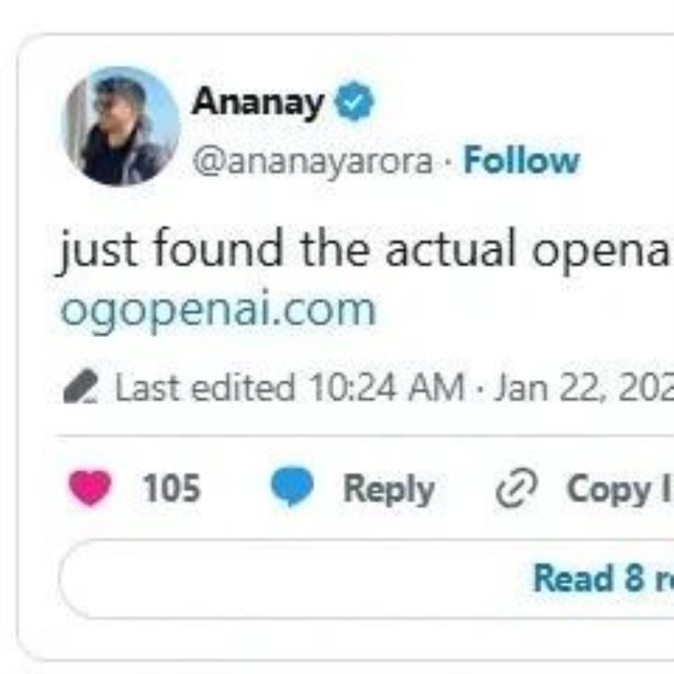 软件工程师低价购入OGOpenAI.com域名,力挺中国开源AI新秀DeepSeek