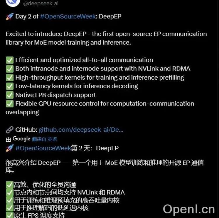 DeepSeek 开源第二天:DeepEP,AI 训练和推理的超级 “加速器”