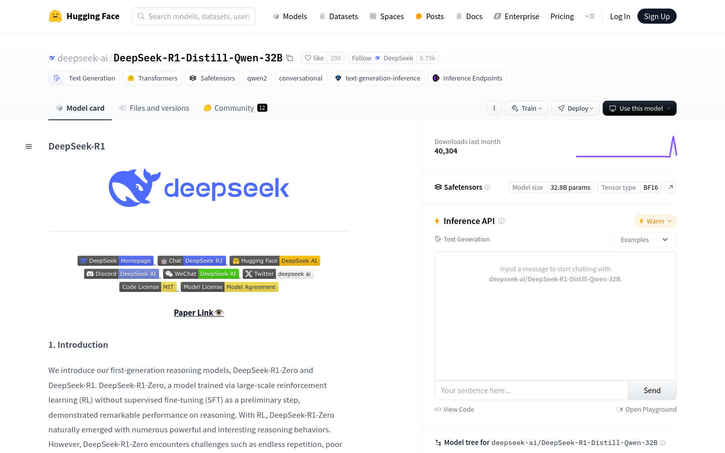 DeepSeek-R1-Distill-Qwen-32B