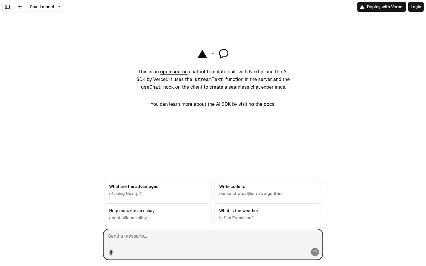 Next.js Chatbot Template