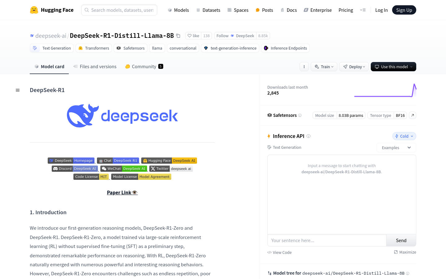 DeepSeek-R1-Distill-Llama-8B