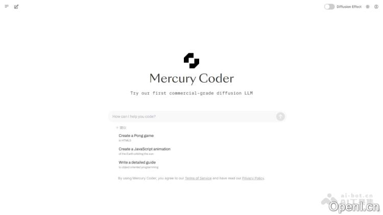 Mercury Coder