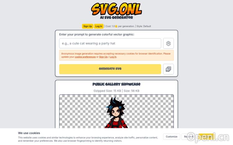 AI SVG Generator | text to SVG | svg.onl
