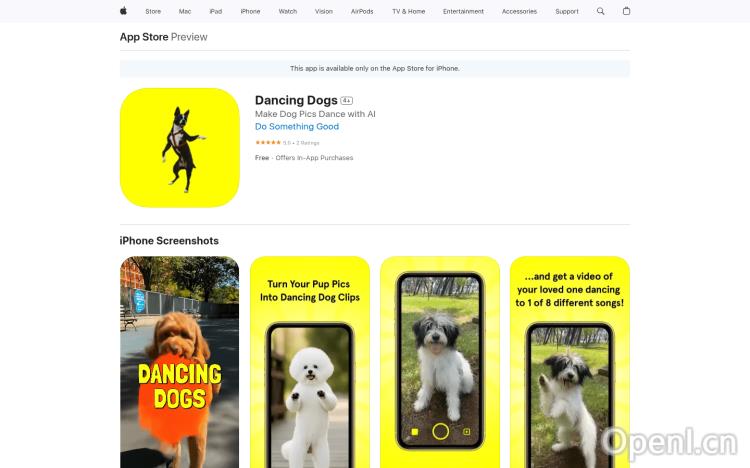 Dancing Dogs app